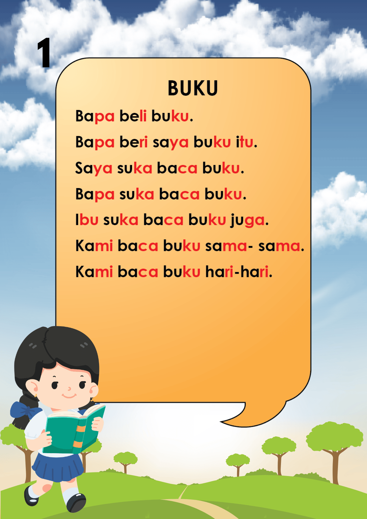 BACAAN PRASEKOLAH - MAHIR MEMBACA (EBOOK)