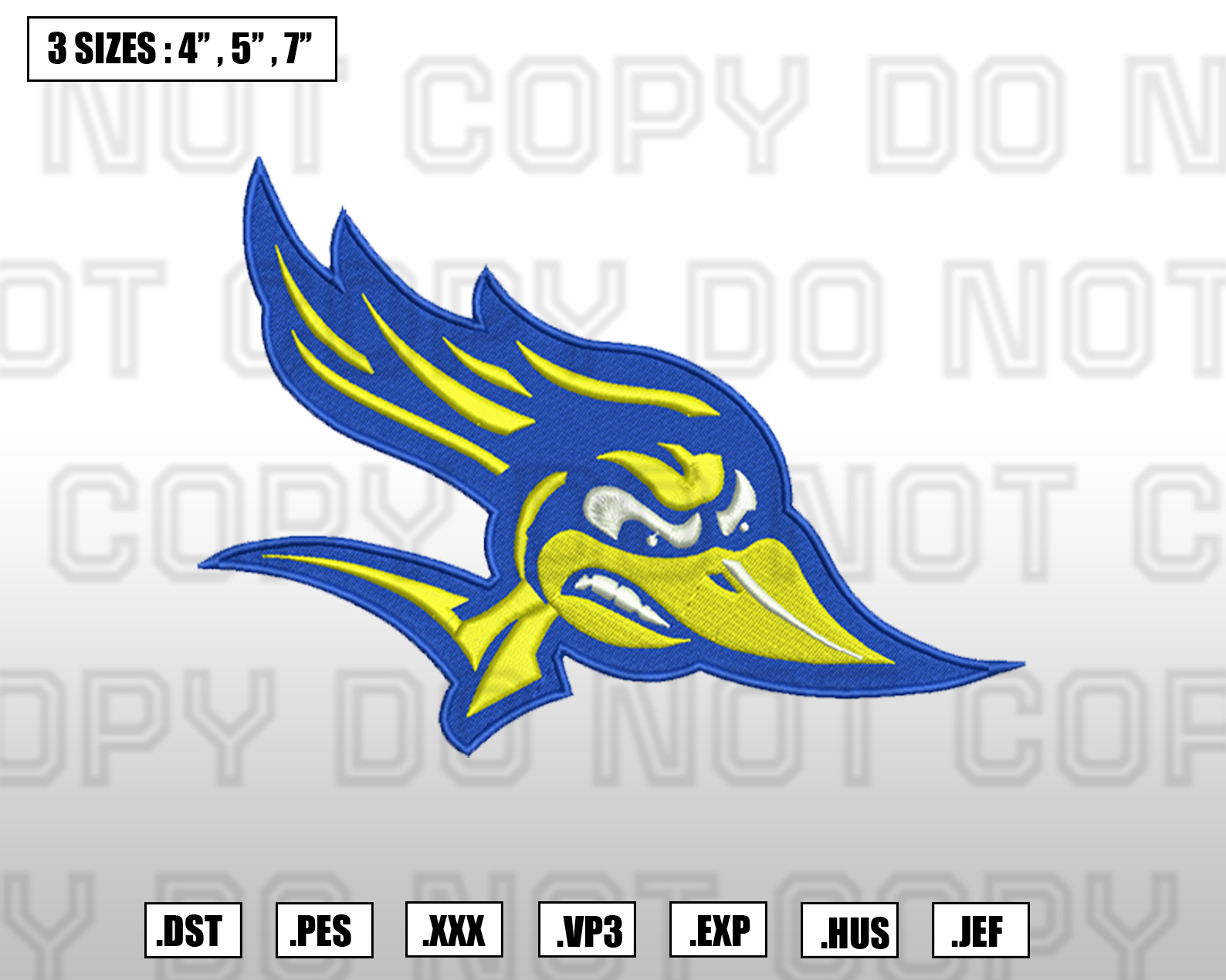 CSU Bakersfield Roadrunners Logos Embroidery Designs, Machine ...