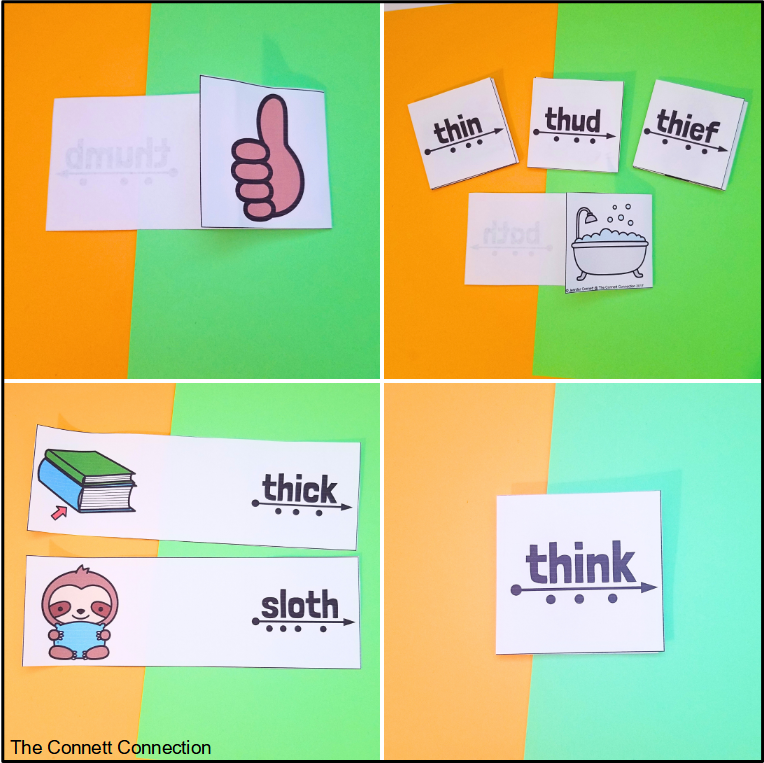 TH Digraph Read and Reveal Cards