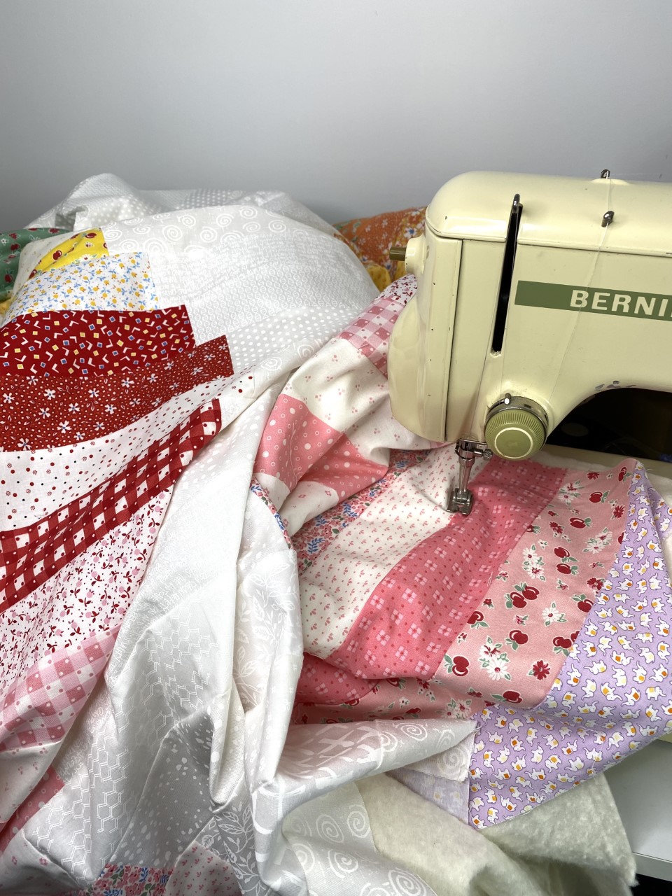 This quilt is in the process of being quilted