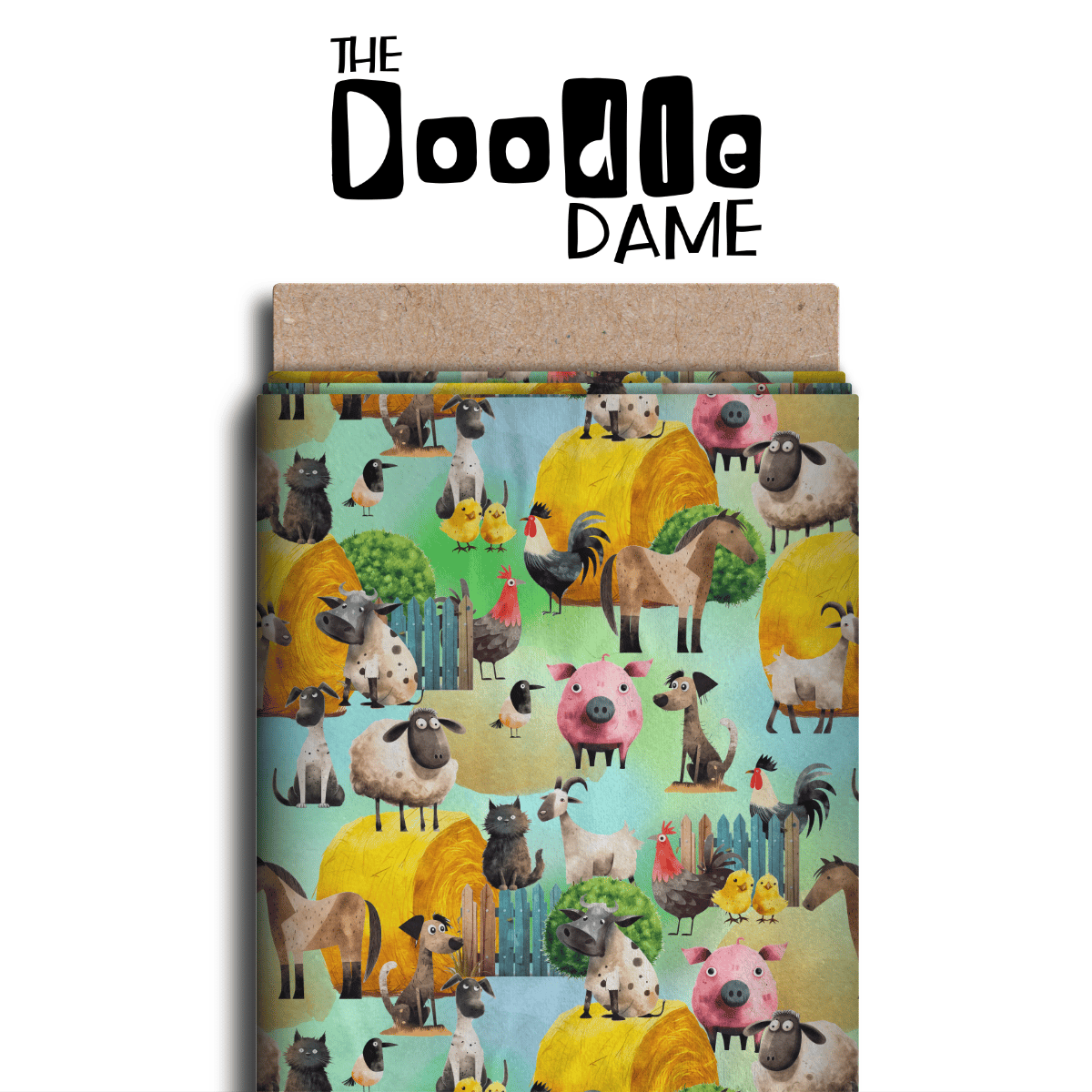 Farm Panel Pattern Farmyard - seamless surface patterns
