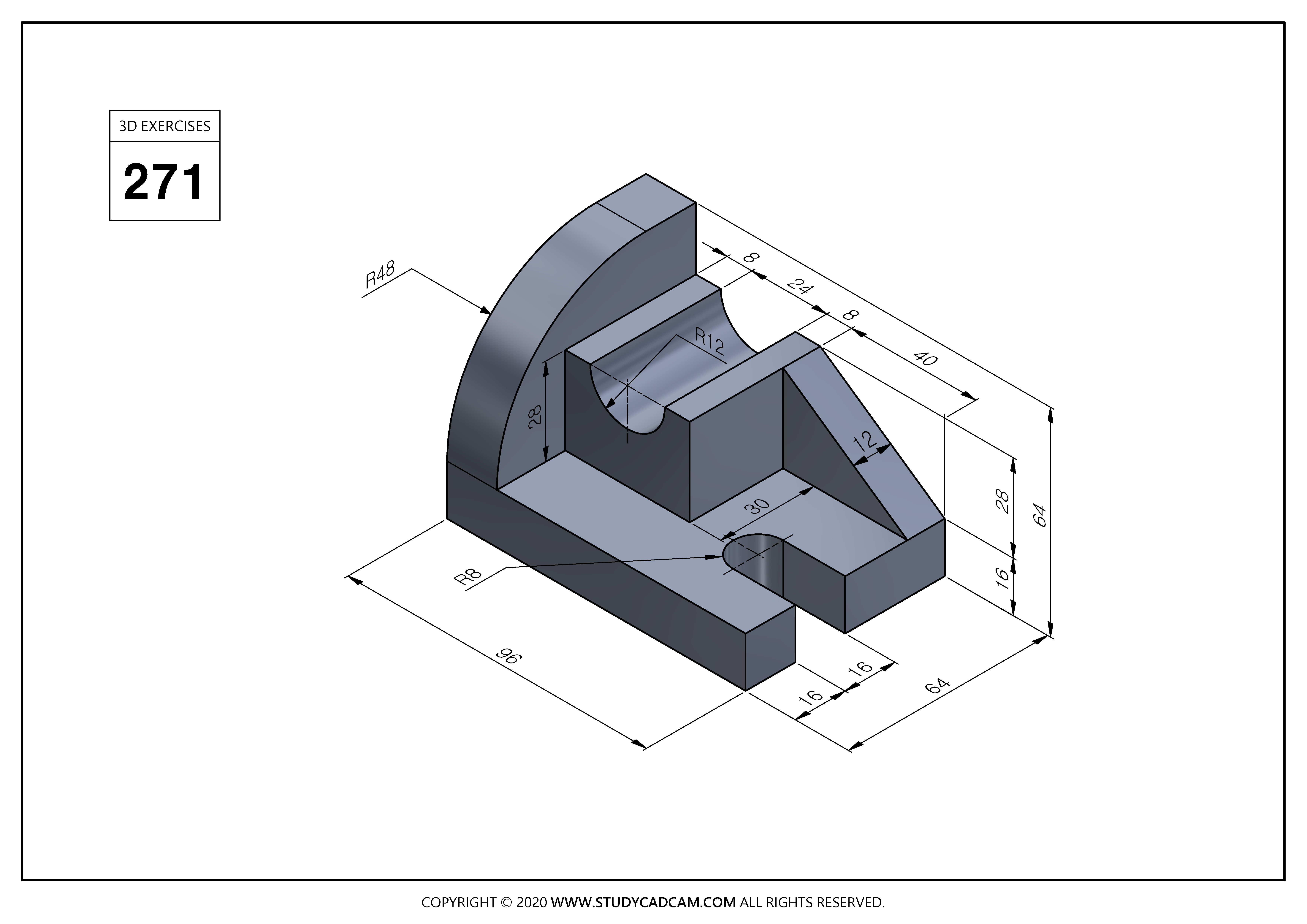 STUDYCADCAM 3D MODELING EXERCISES 271 (PDF) - Payhip