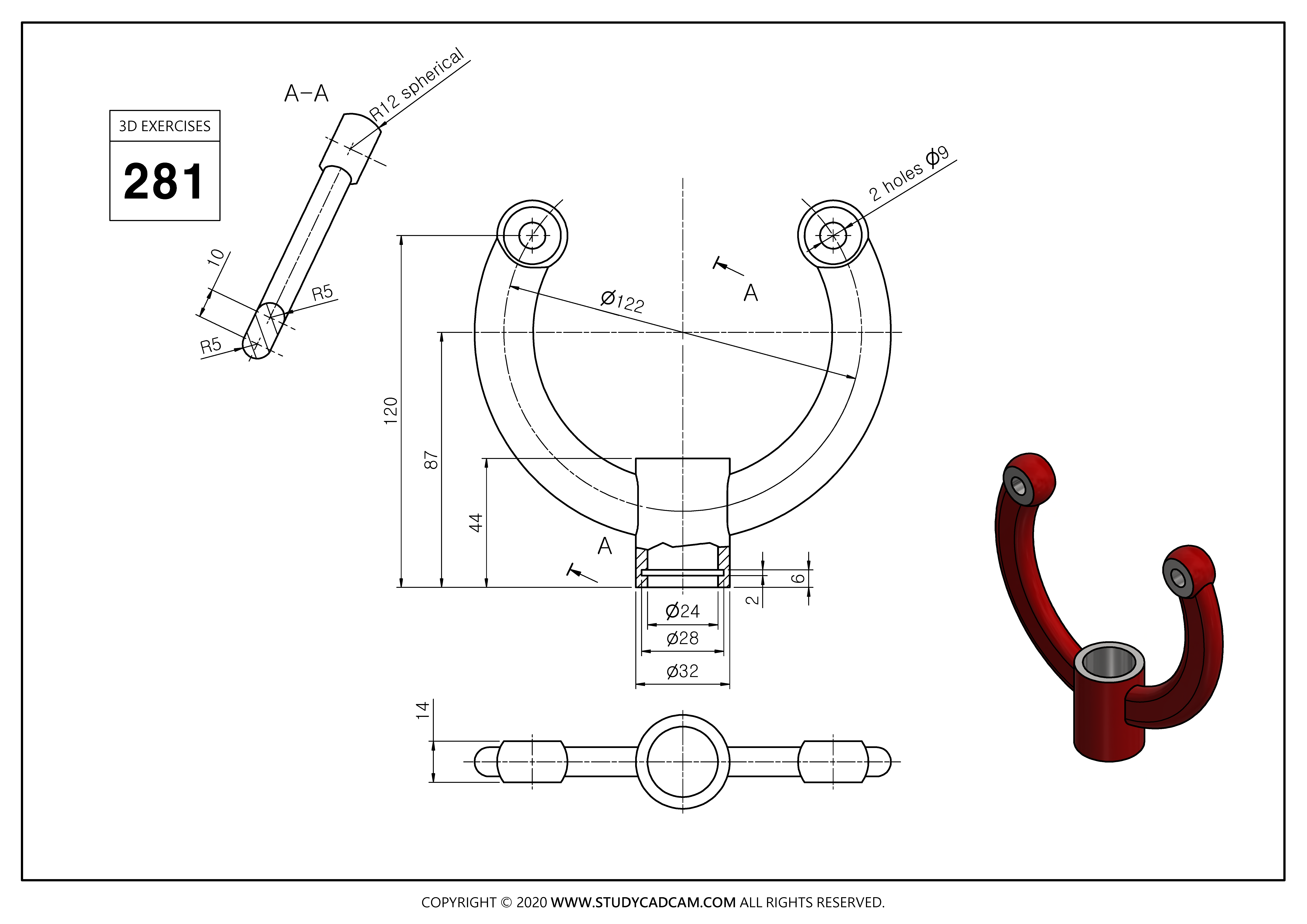 STUDYCADCAM 3D MODELING EXERCISES 281 (PDF) - Payhip