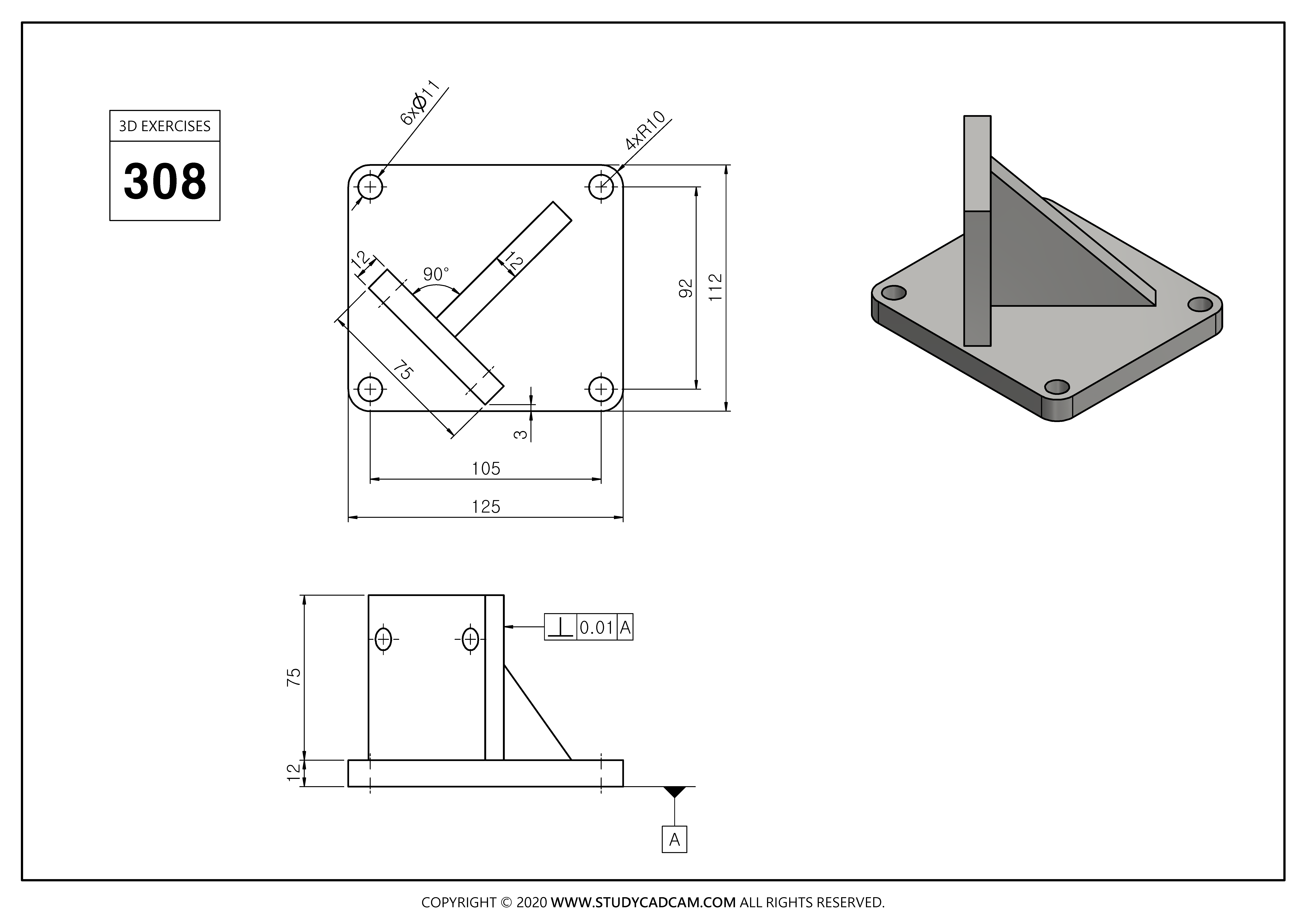 STUDYCADCAM 3D MODELING EXERCISES 308 (PDF) - Payhip