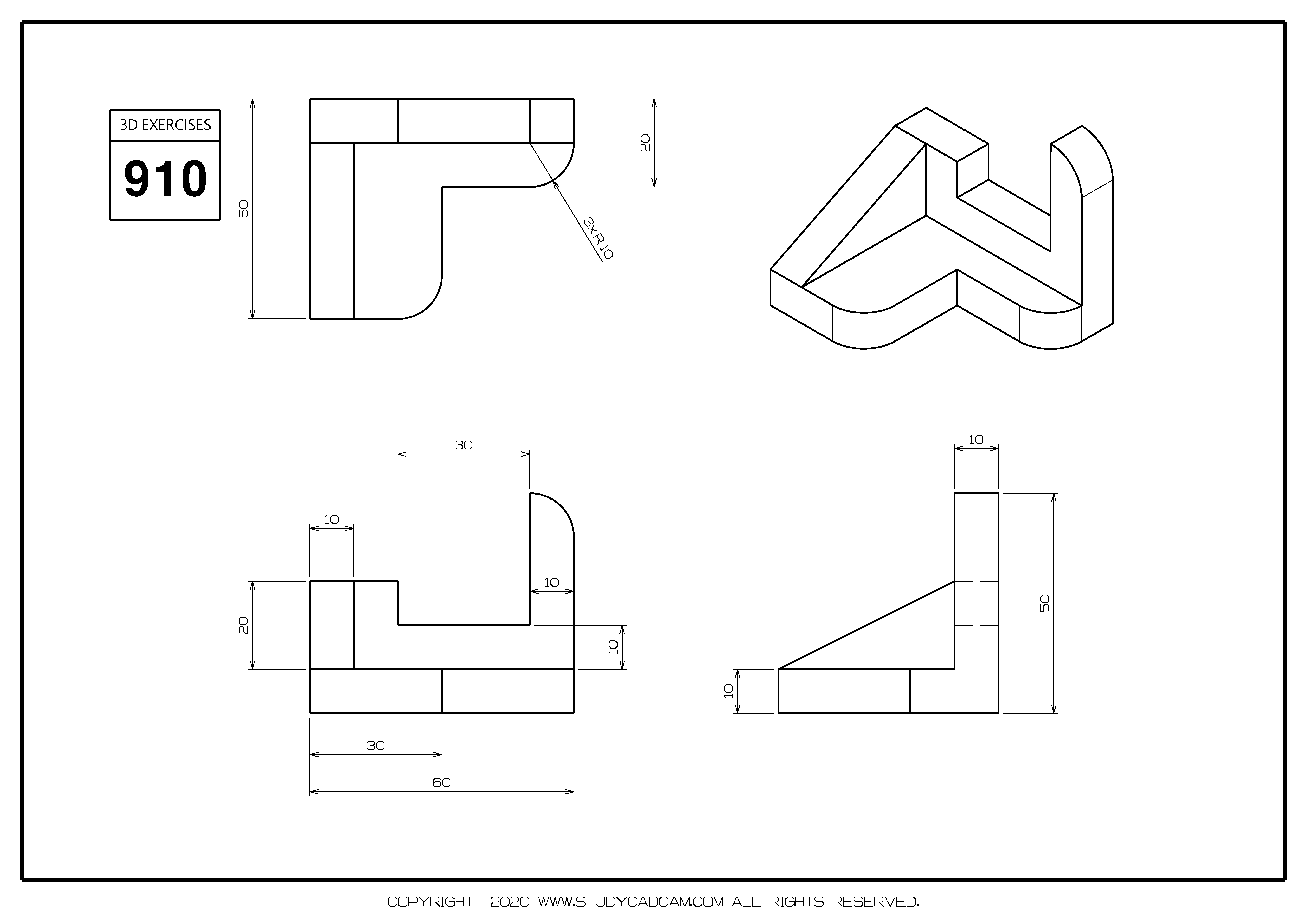 STUDYCADCAM 3D MODELING EXERCISES 910 (PDF) - Payhip