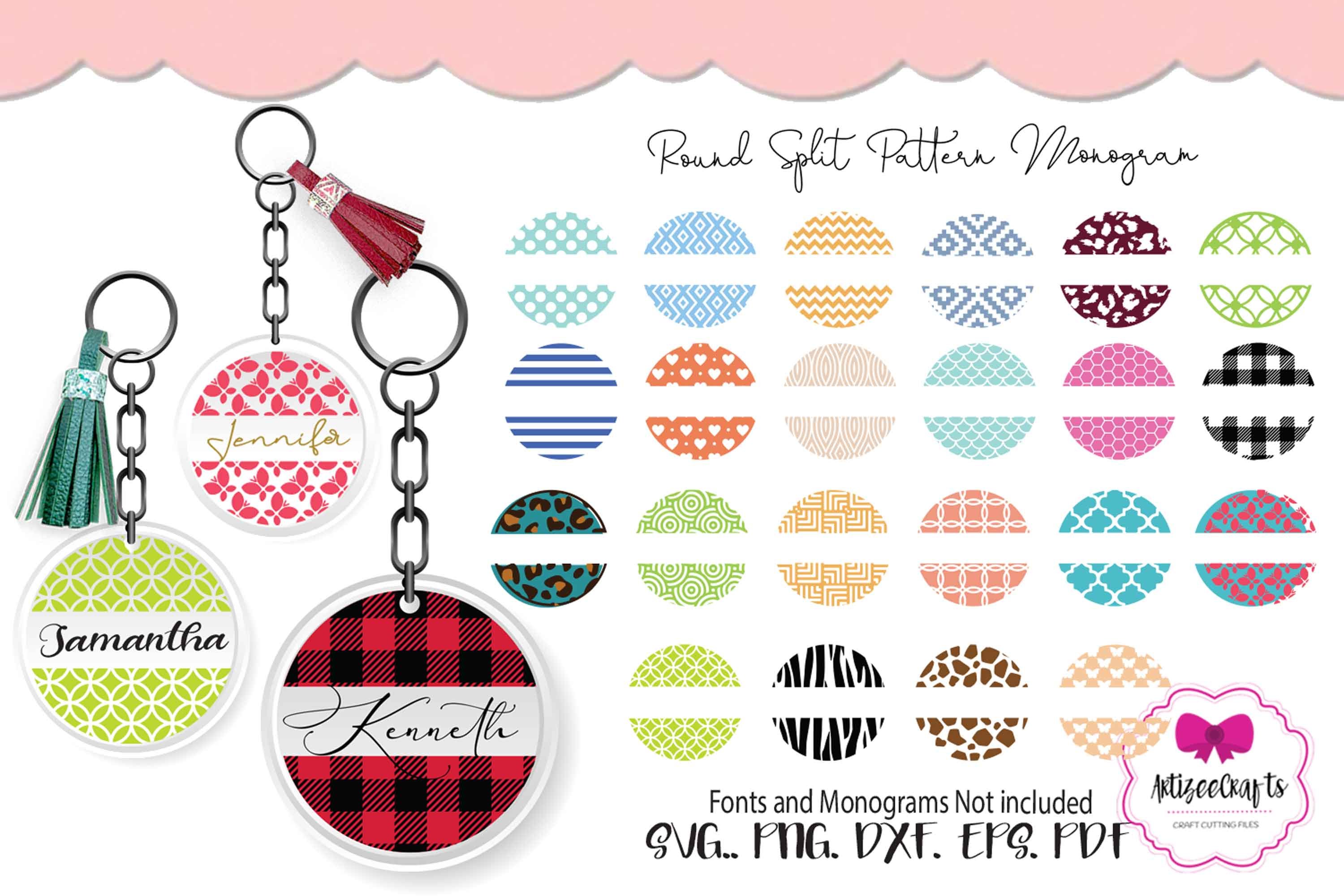 Key Chain Round Split Pattern, Circle Split Patterns SVG - Payhip