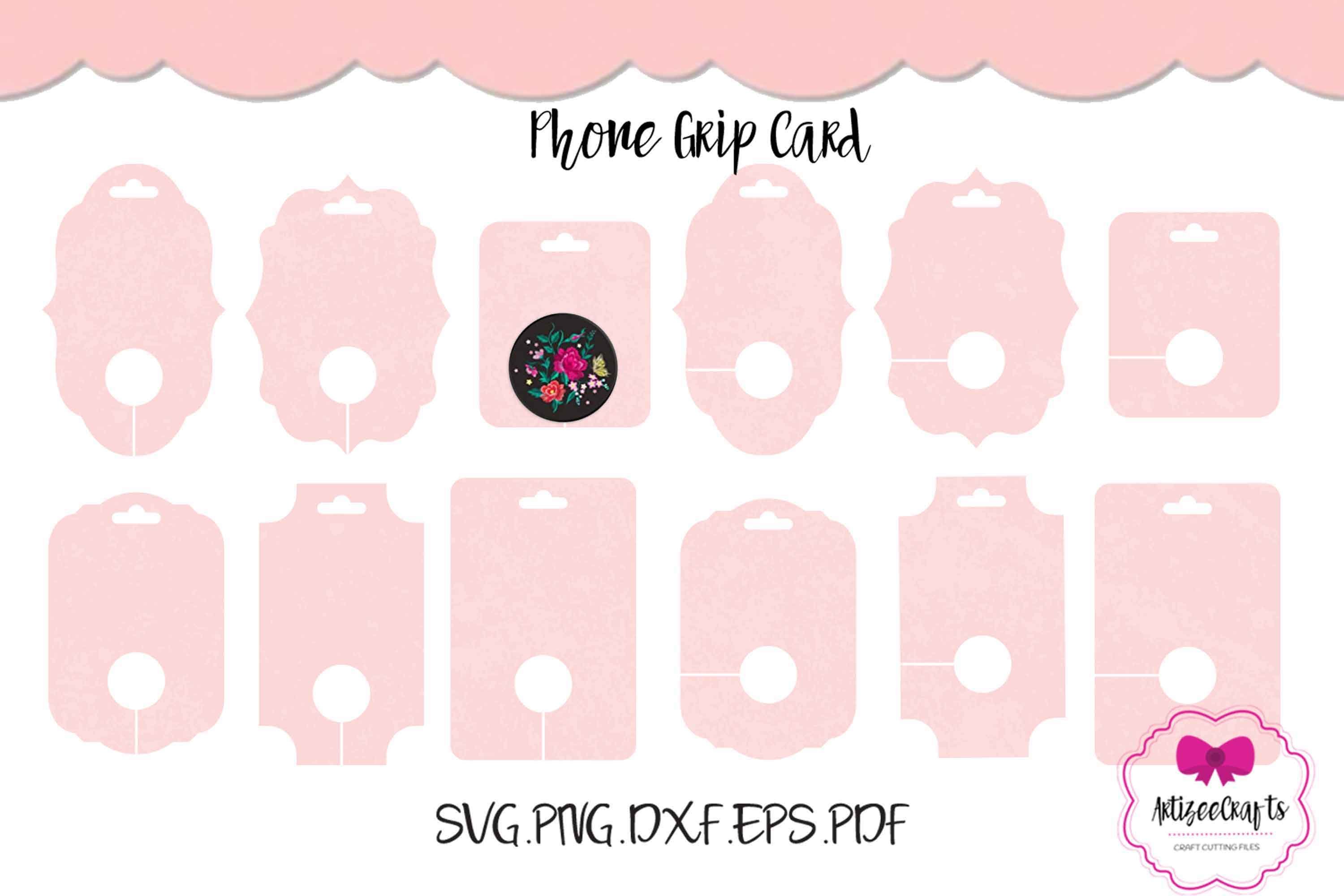 Phone Grip Card|Phone Grip Display Card|Cricut Accessories - Payhip