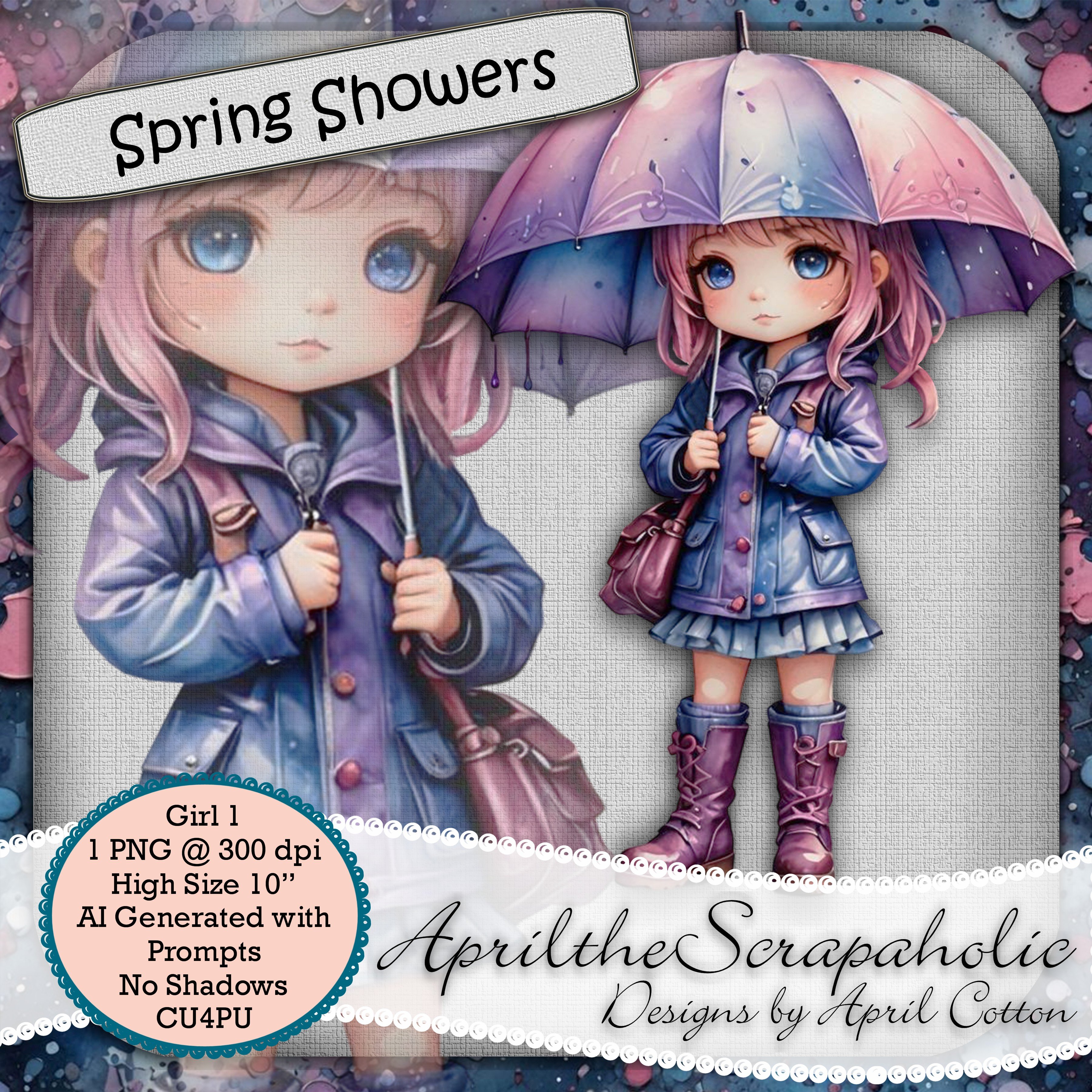 Spring Showers - Girl 1 - AICU - Payhip