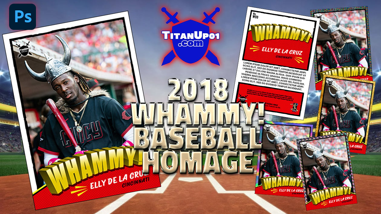 2018 Whammy! Baseball Homage Photoshop PSD Templates