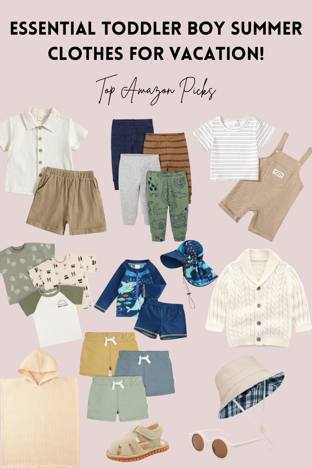 Top Amazon Picks: Essential Toddler Boy Summer Clothes for Vacation!