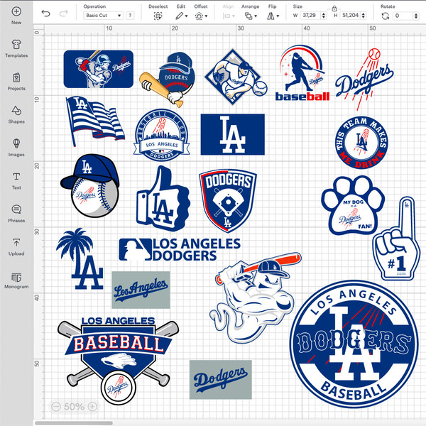 los angeles dodgers svg cricut vector baseball tshirt