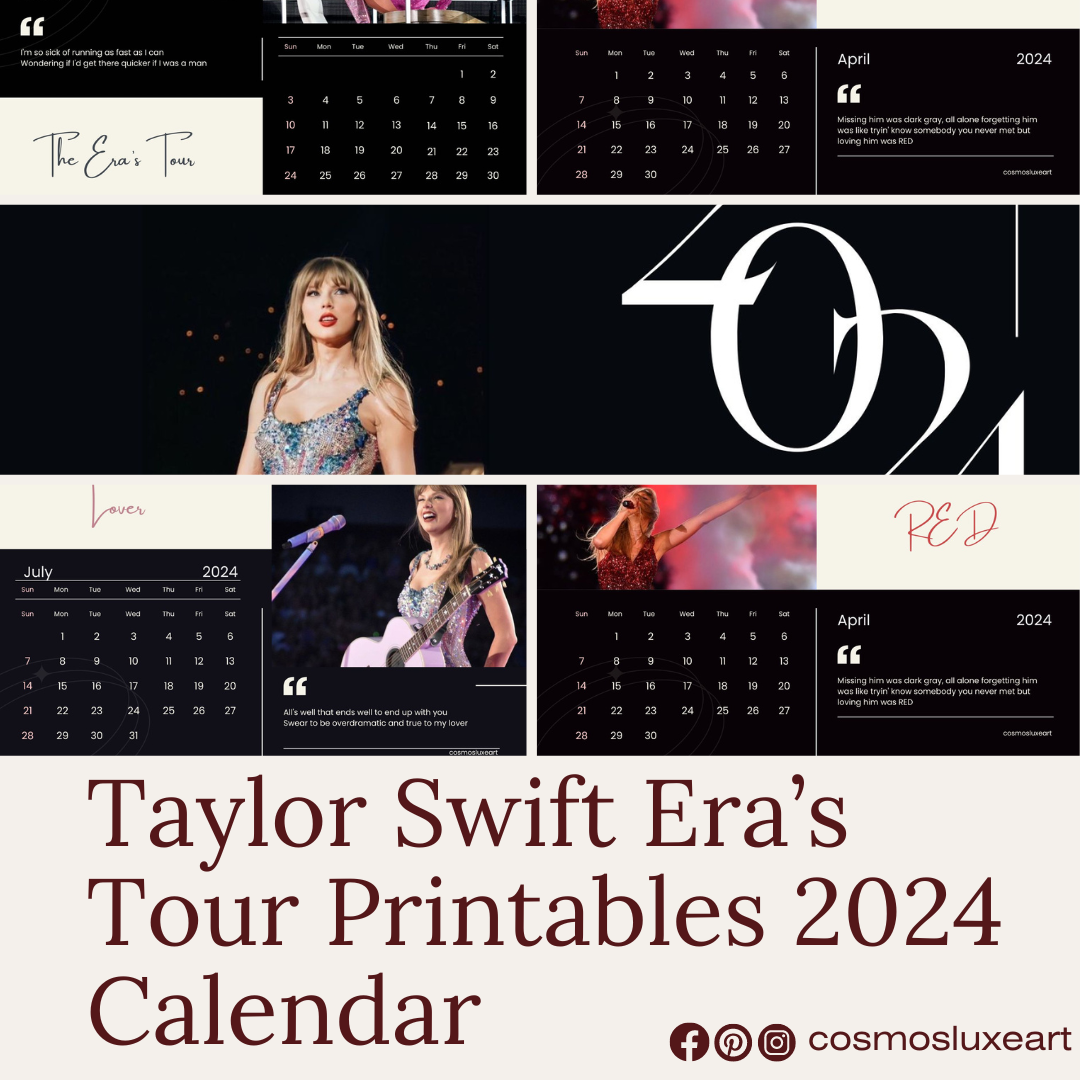 2024 calendar taylor swift
