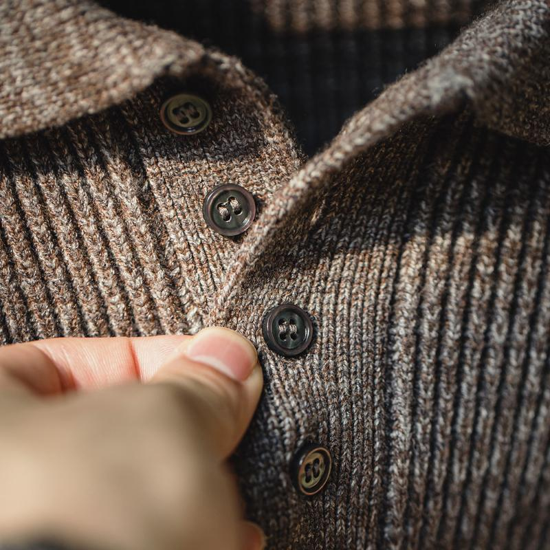 Classic Knitted Polo Sweater