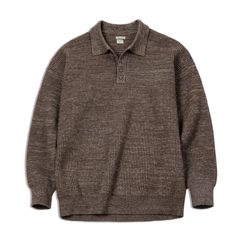Classic Knitted Polo Sweater