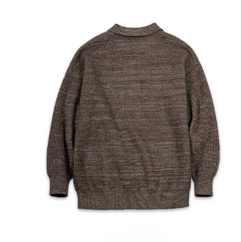 Classic Knitted Polo Sweater