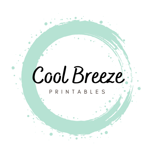 Logo Text Cool Breeze Printables with Green Circle