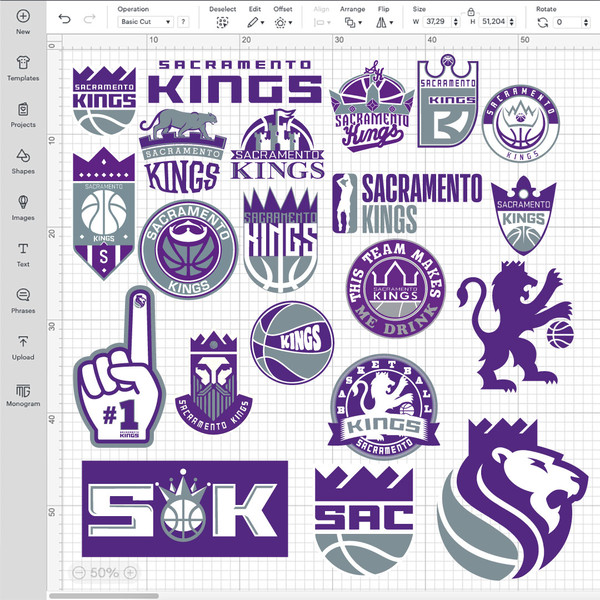 Sacramento Kings NBA Logo Basketball Crown Team colors Purple and silver Emblem Branding California svg vector cricut