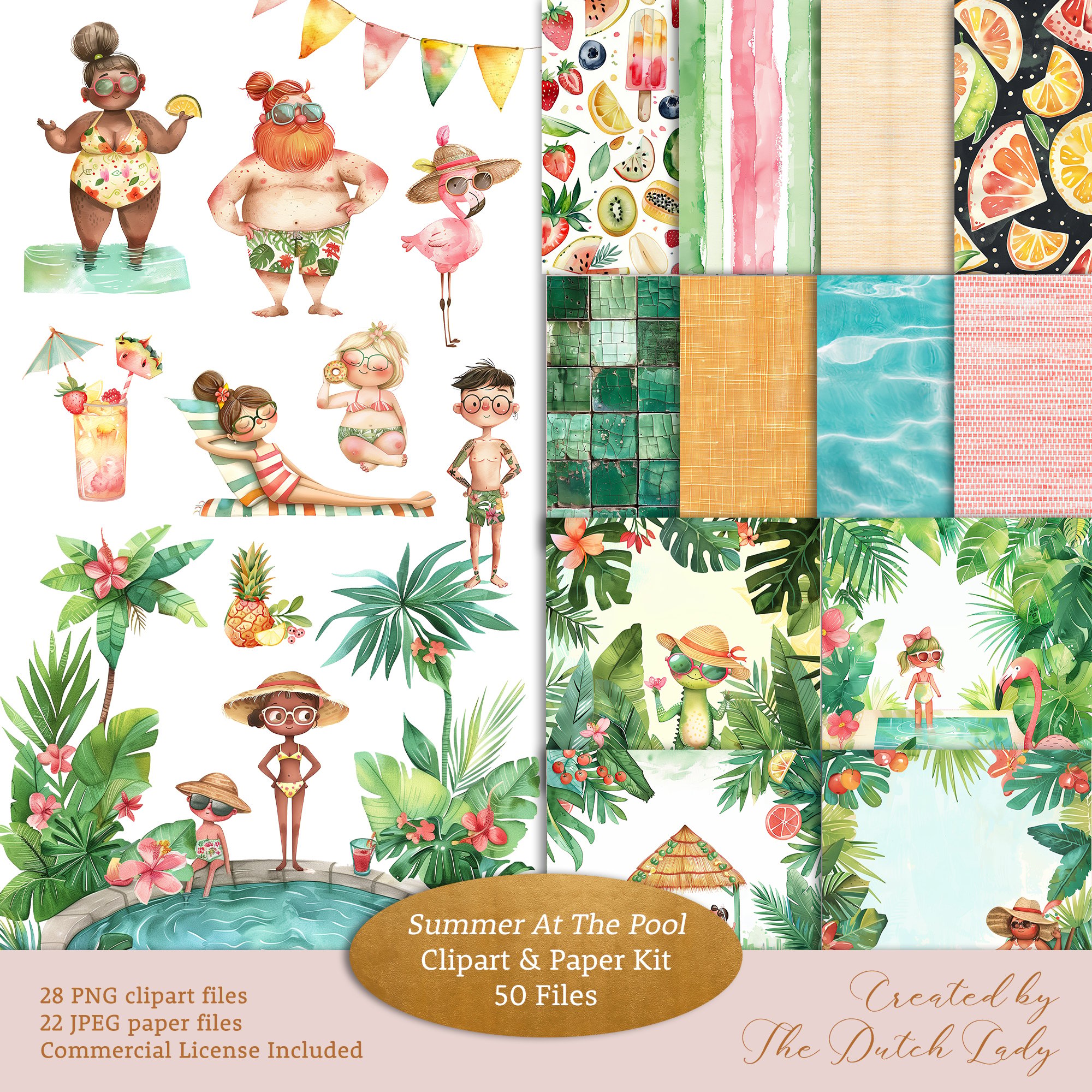 The Dutch Lady Designs - Clipart & Paper Sets
