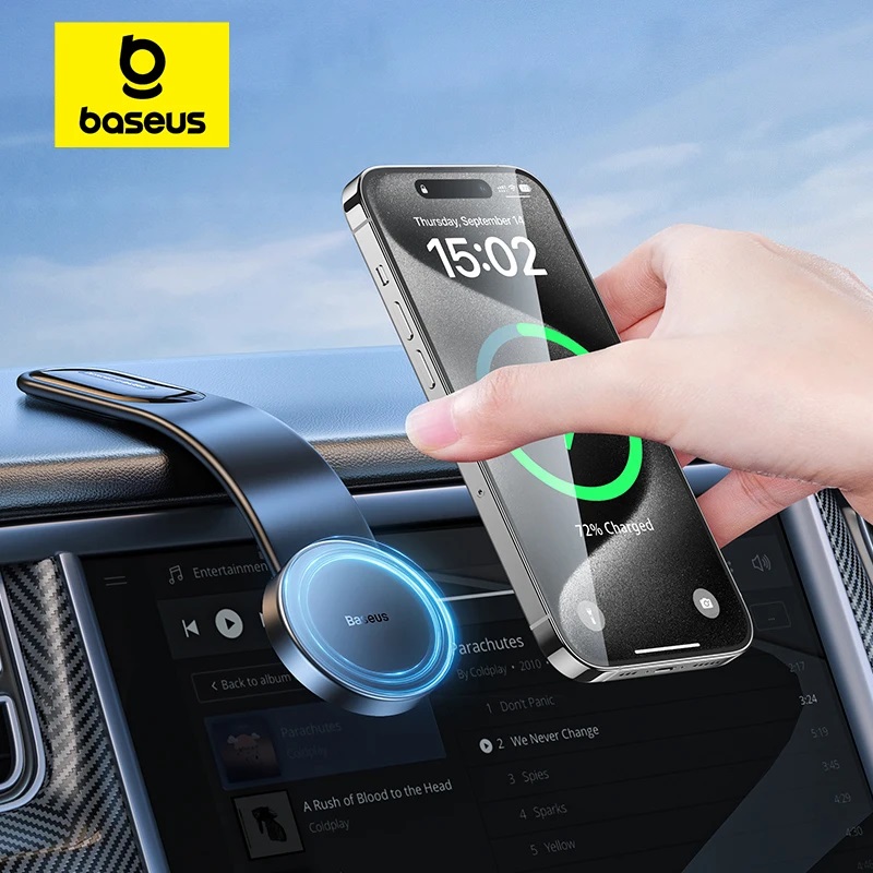 Baseus C02 Pro Bendable Magnetic Car Phone Holder Wireless Charging