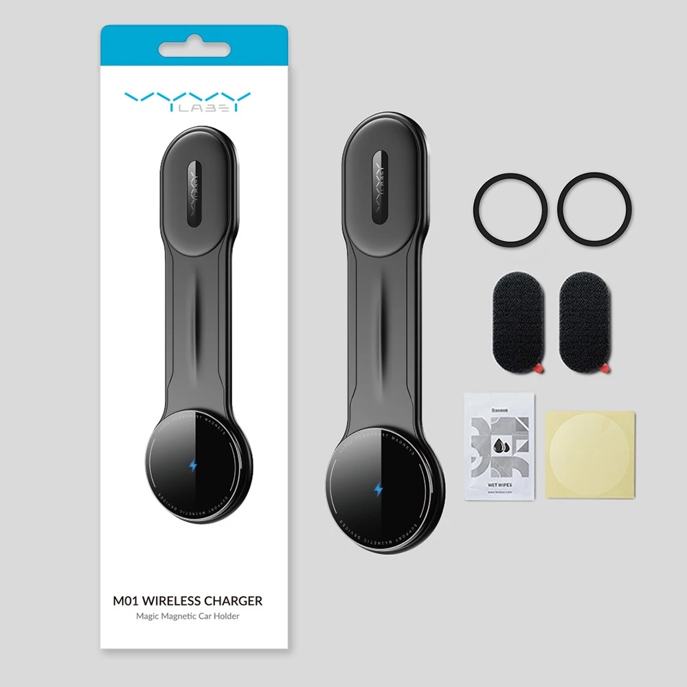 VyVylabs M01 Bendable Magnetic Car Phone Holder Wireless Charging