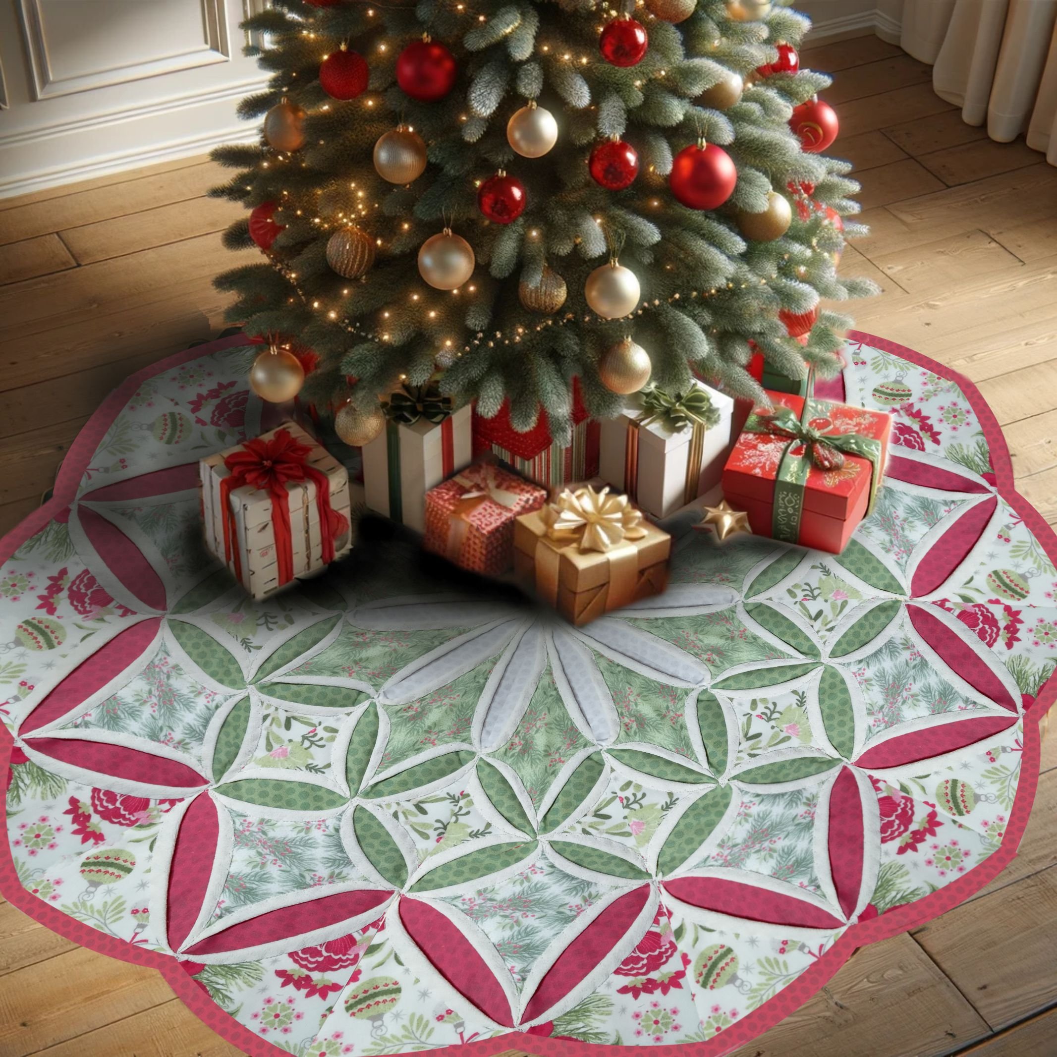 Quilt Window Tree Cathedral Window Quilts Patterns
