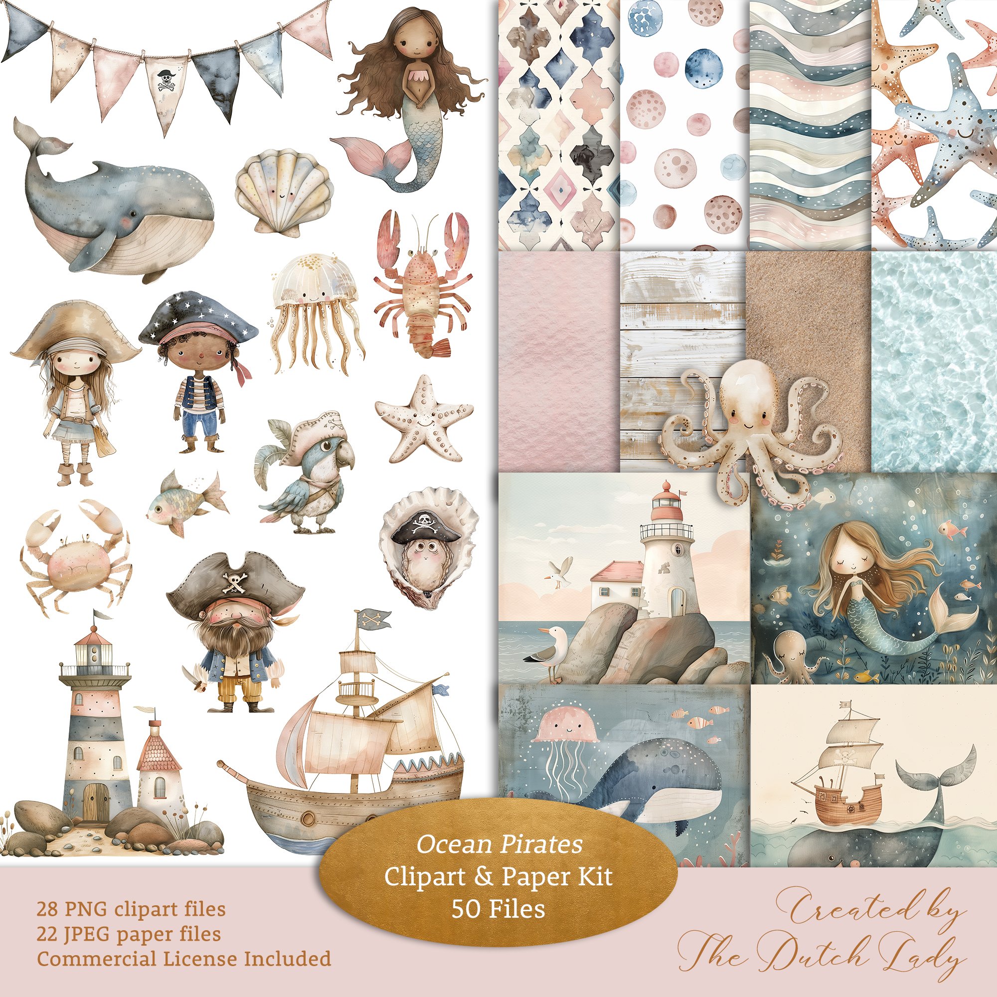 The Dutch Lady Designs - Clipart & Paper Sets