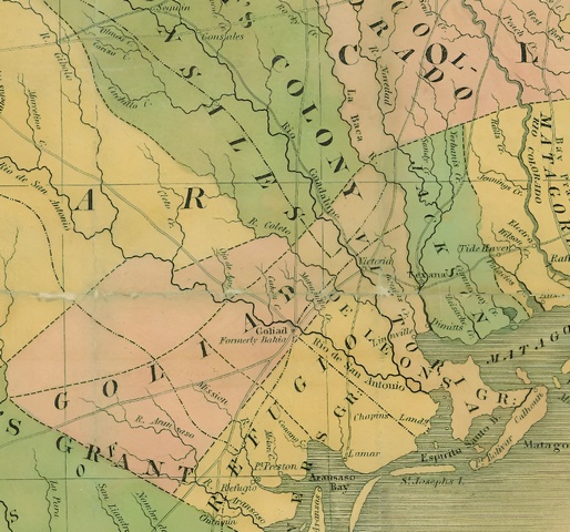 Gen. Stephen F. Austin's Map of Texas with Parts of the Adjoining States 1840