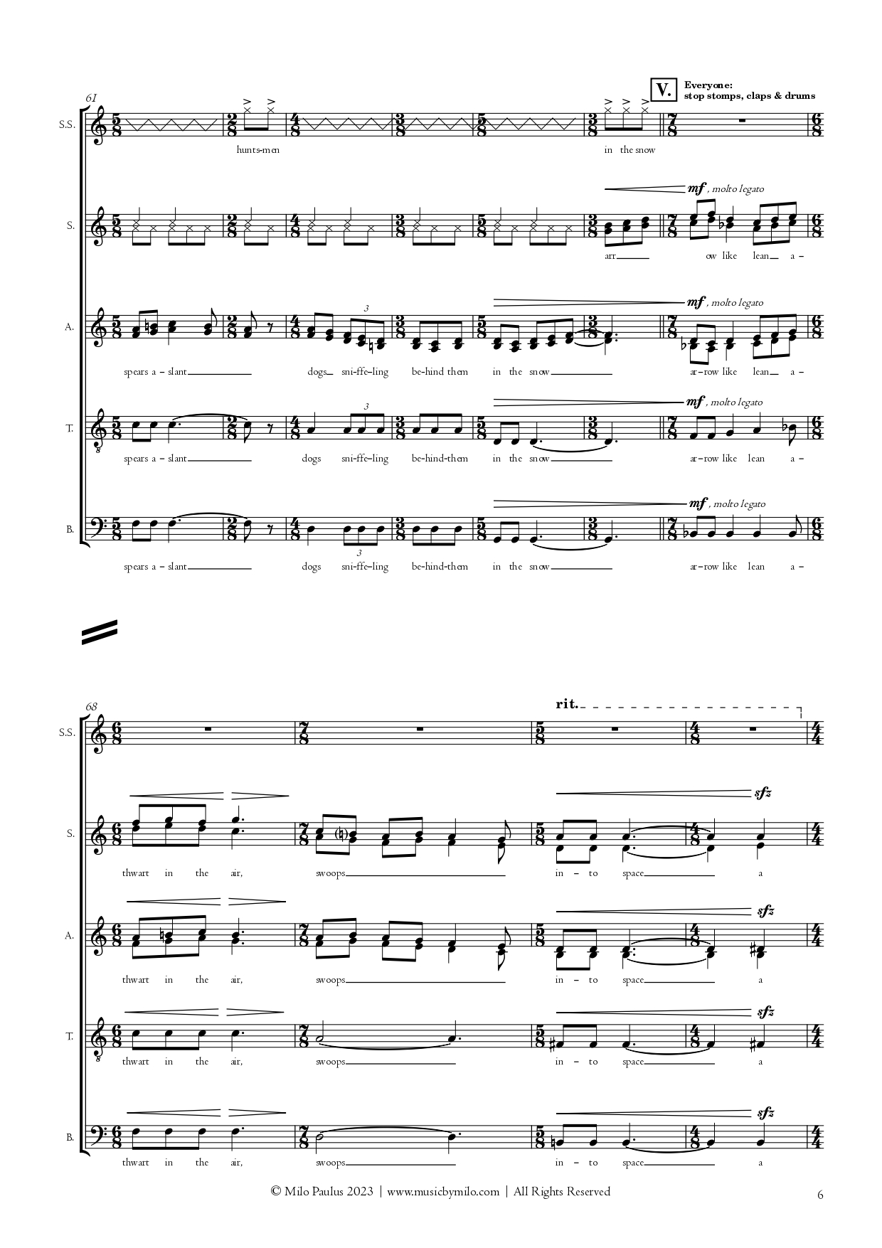 milo paulus: brueghels winter score page 2
