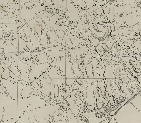 Mapa Original de Texas 1829 cartographer Stephen F Austin