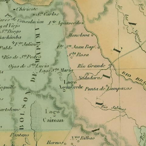Map of the Mexican United States 1851