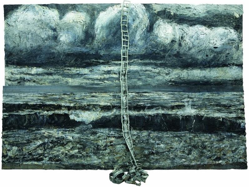 Anselm Kiefer painting that inspired Omphalos 2