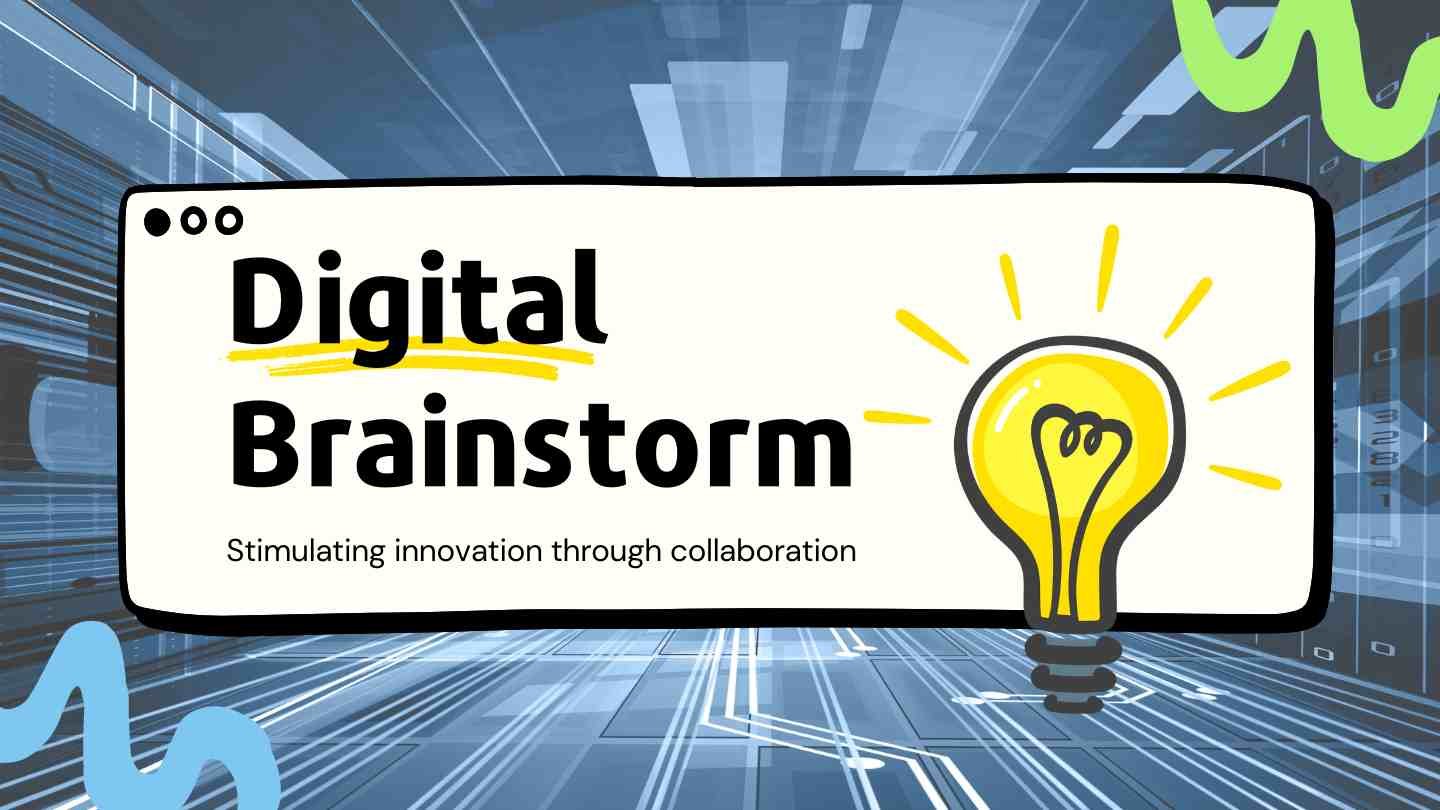 PPT Template Digital Brainstorming Presentation #1 - Payhip