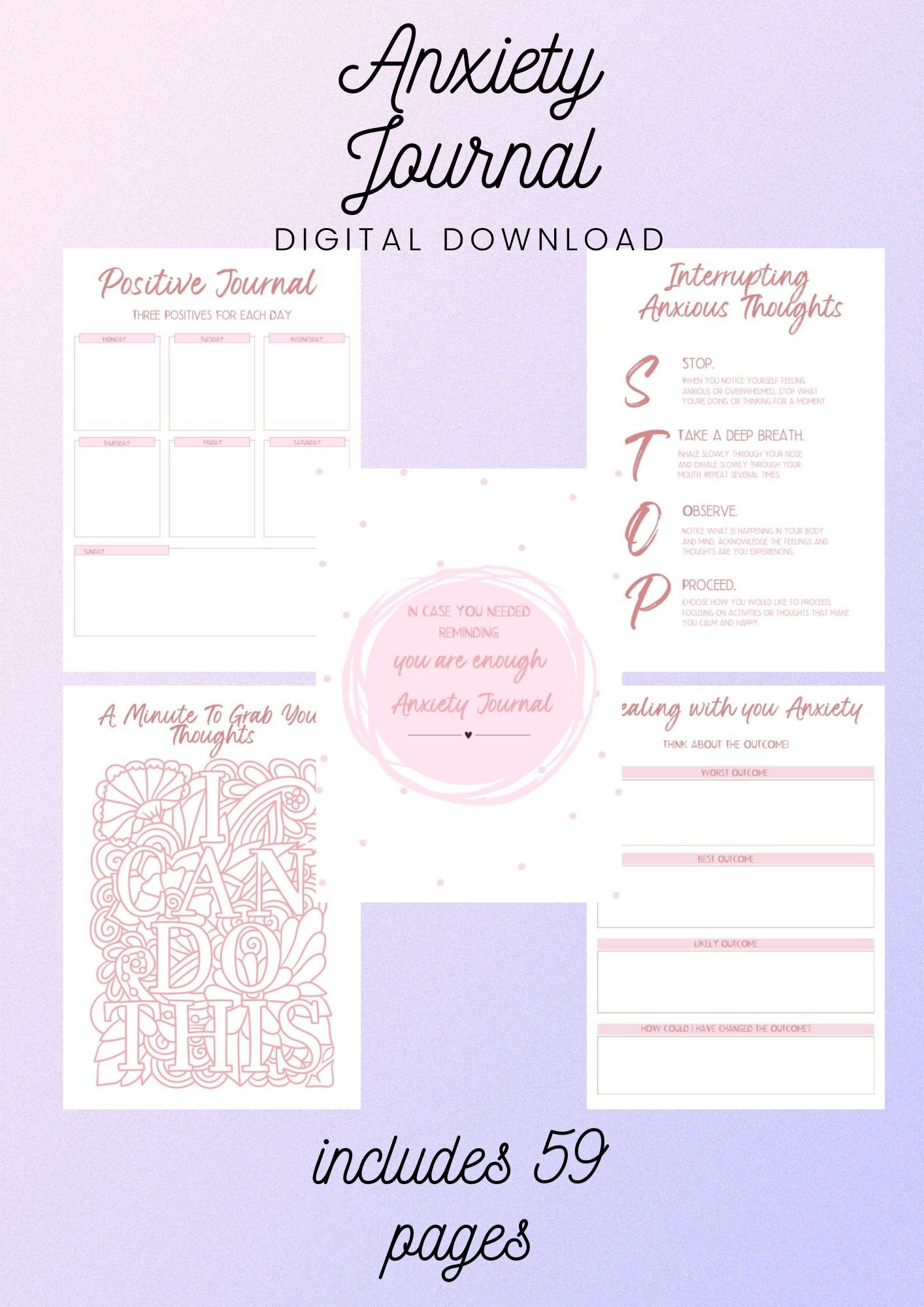 Anxiety Journal Digital Download - Payhip
