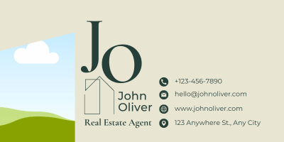 Customizable Modern, minimalist initials with house motif Branding Bundle - 10 Editable Canva Templates for Small Business Marketing. Email Signature