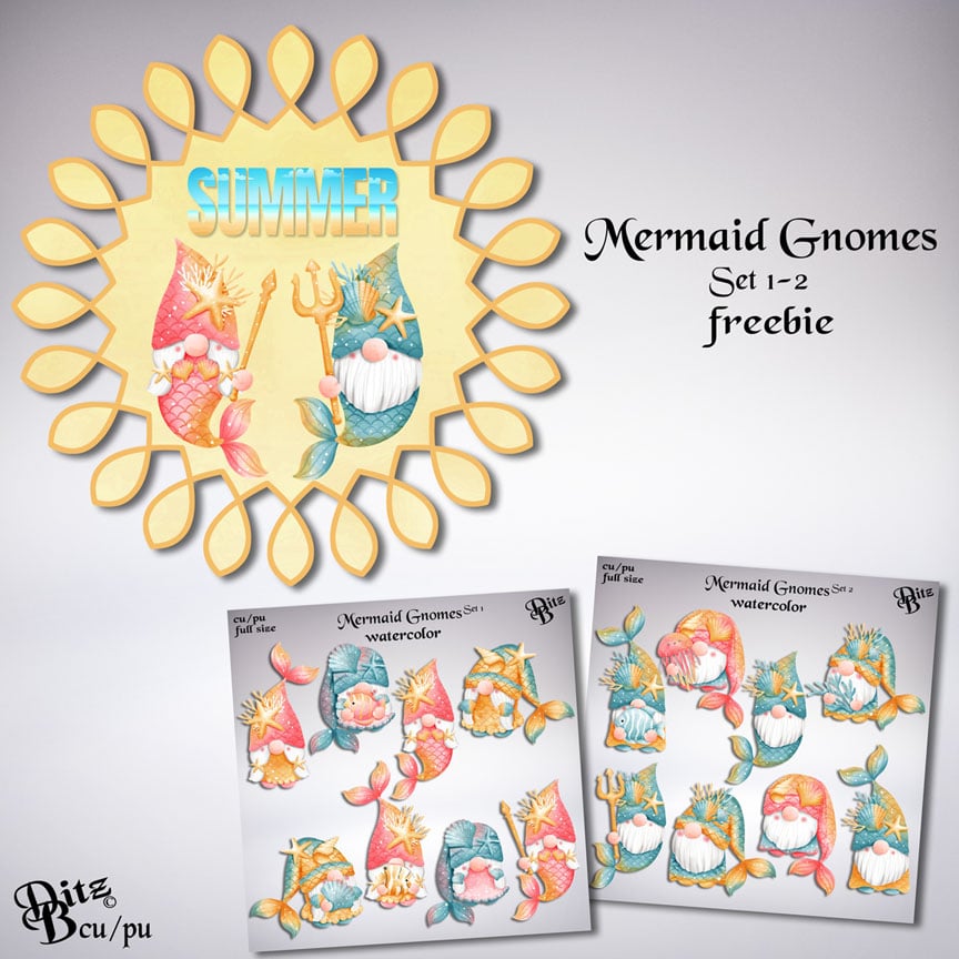 Mermaid Gnomes Set 2 - Payhip