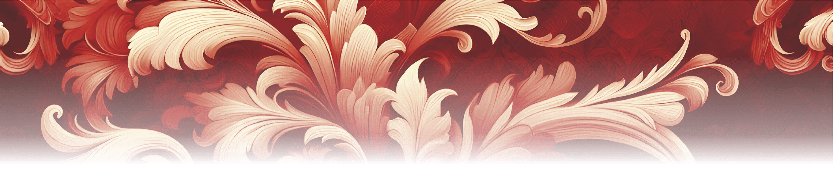 Antique Damask Pattern in Shades of Red