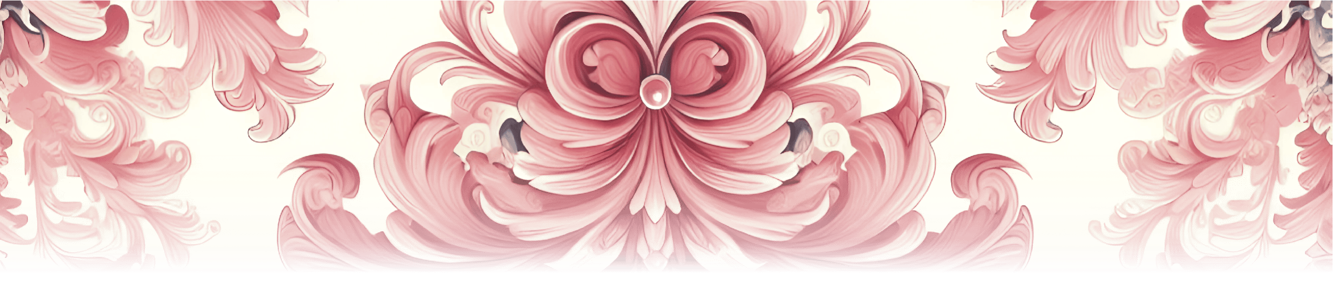 Pretty Pink Antique Damask Pattern