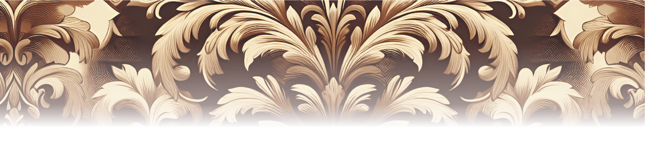 Vintage Brown Damask Pattern