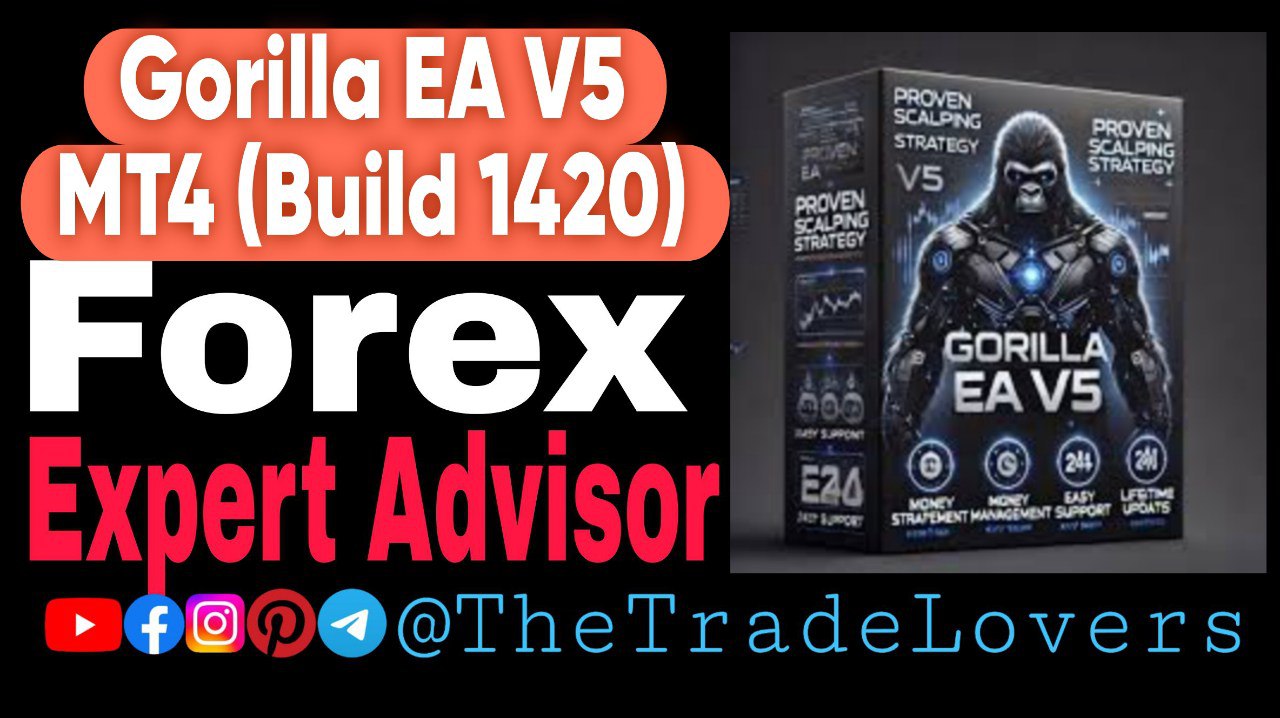 Gorilla EA V5 MT4 No DLL (Work on Build 1420) | Forex Robot | MT4 Expert Advisor