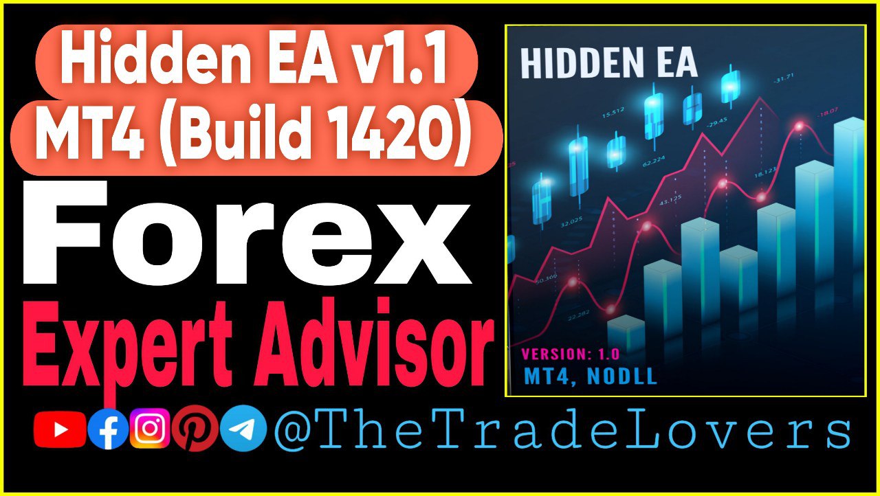 HIDDEN EA v1.1 MT4 No DLL (Work on Build 1420) | Forex Robot | MT4 Expert Advisor