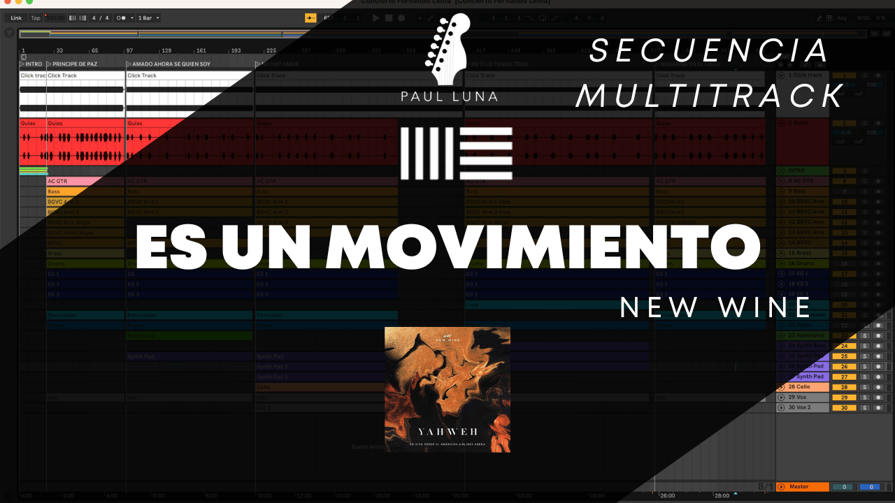 Es un movimiento New Wine - Secuencia Multitrack
