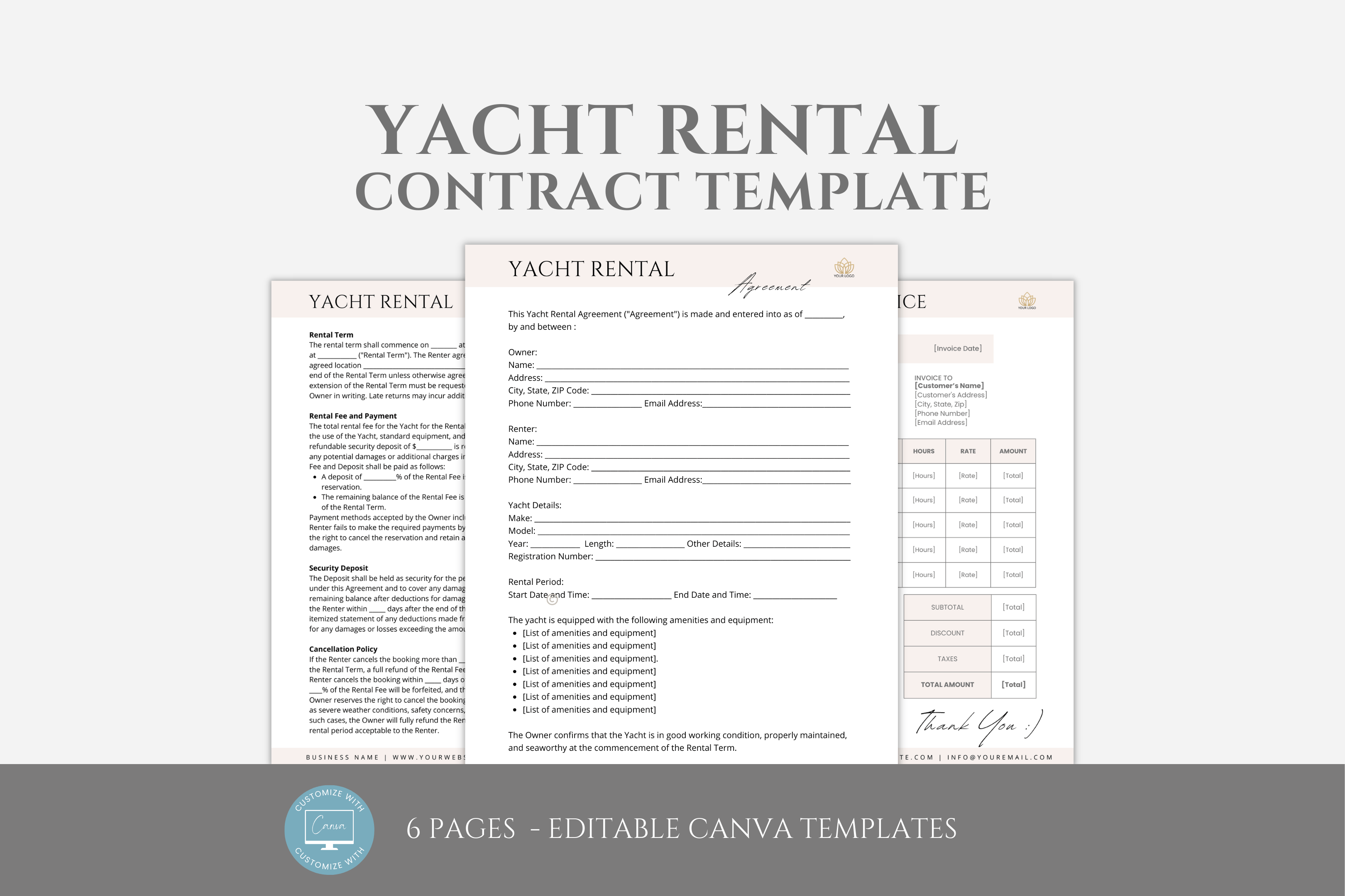 Image 6 for Yacht Charter Agreement Template
