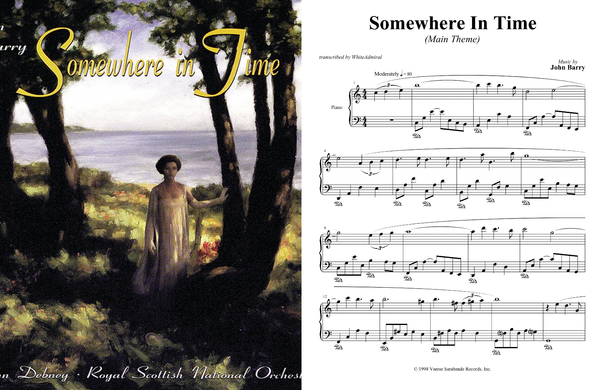 In Time Song Somewhere in Time - Main Theme - John Barry