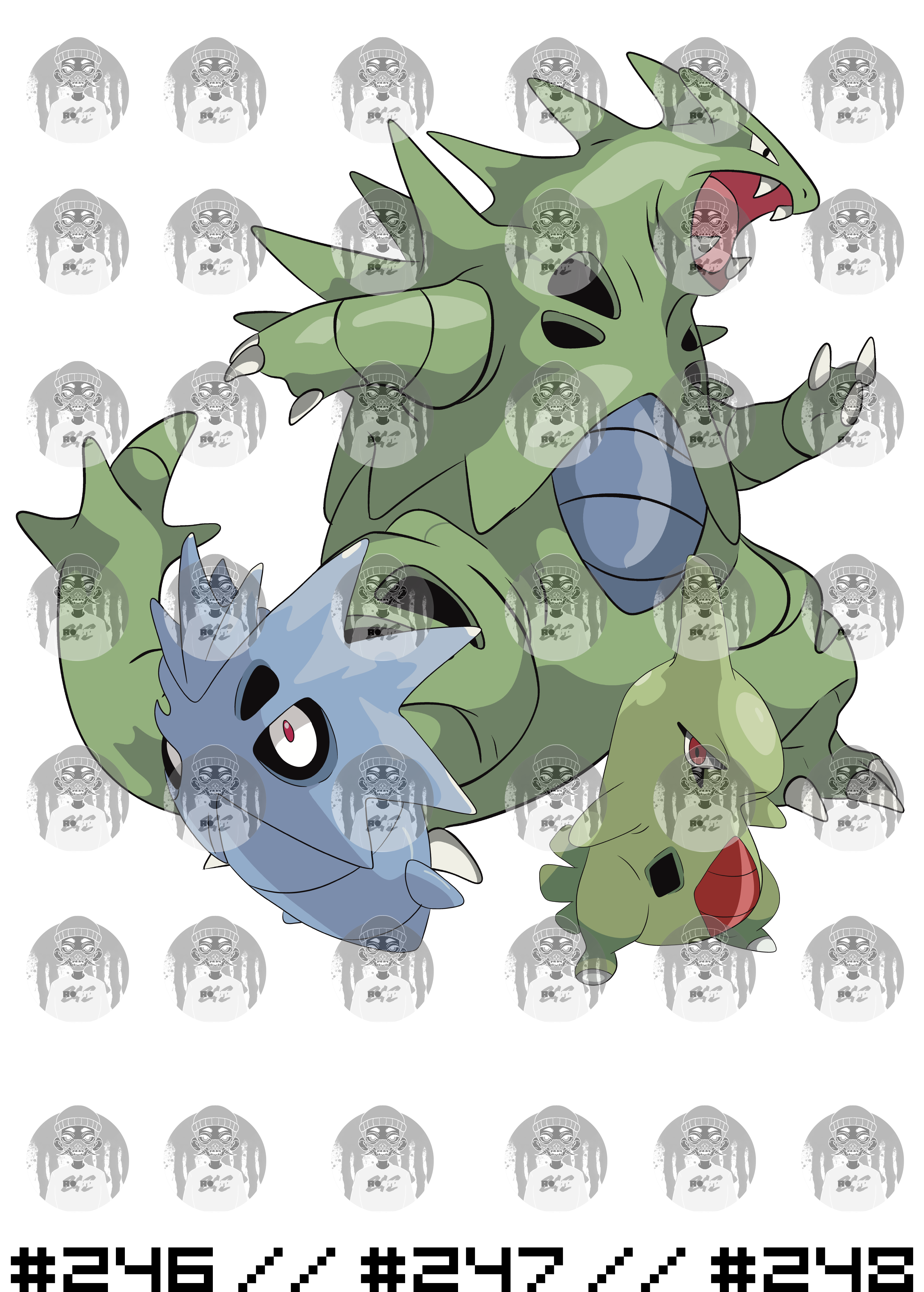 Pupitar Evolution Larvitar / Pupitar / Tyranitar - Payhip