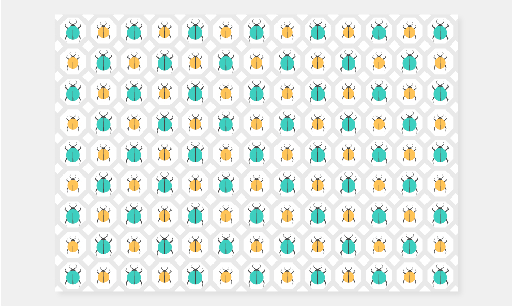 Pattern Colorful Ladybugs