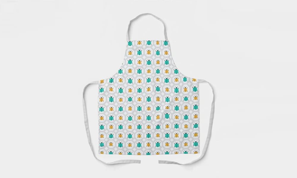 Apron Pattern Colorful Ladybugs