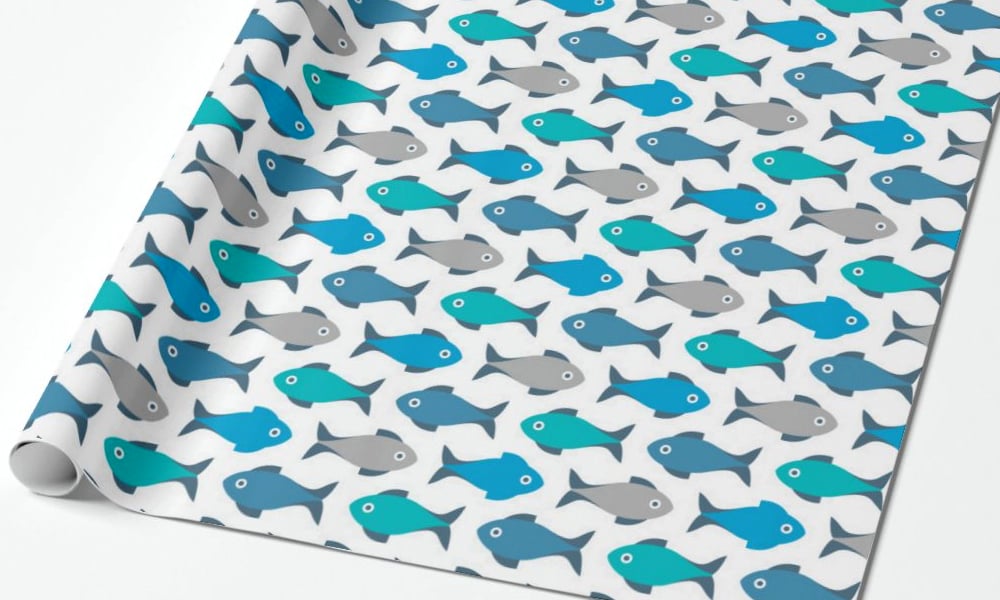 Wrapping paper- Pattern Colorful Fishes