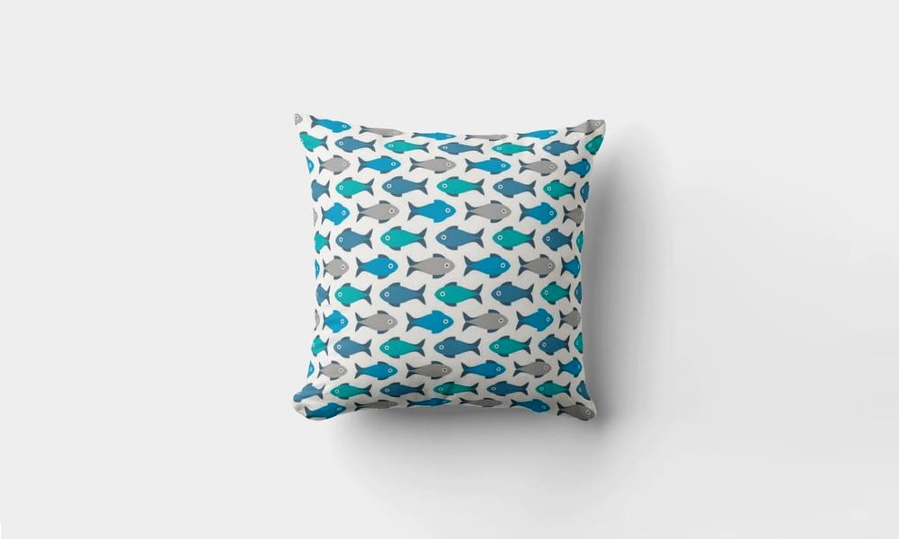 Pillow-Pattern Colorful Fishes