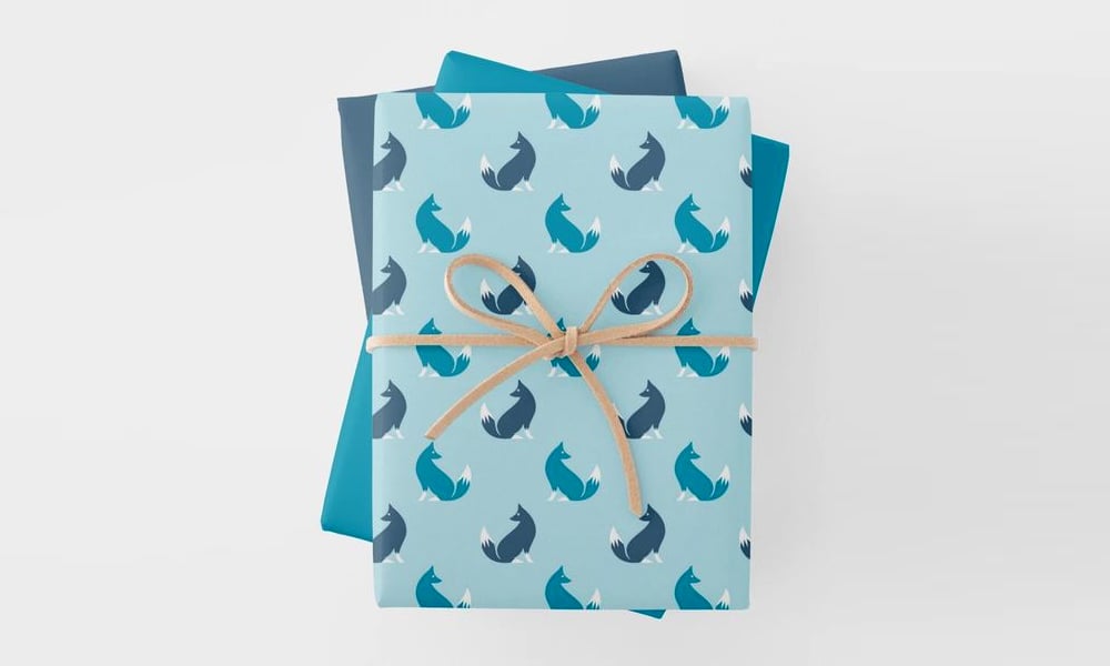 et Paper Sheets-Pattern Colorful Foxes