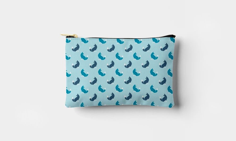 mall Accessory Pouch-Pattern Colorful Foxes